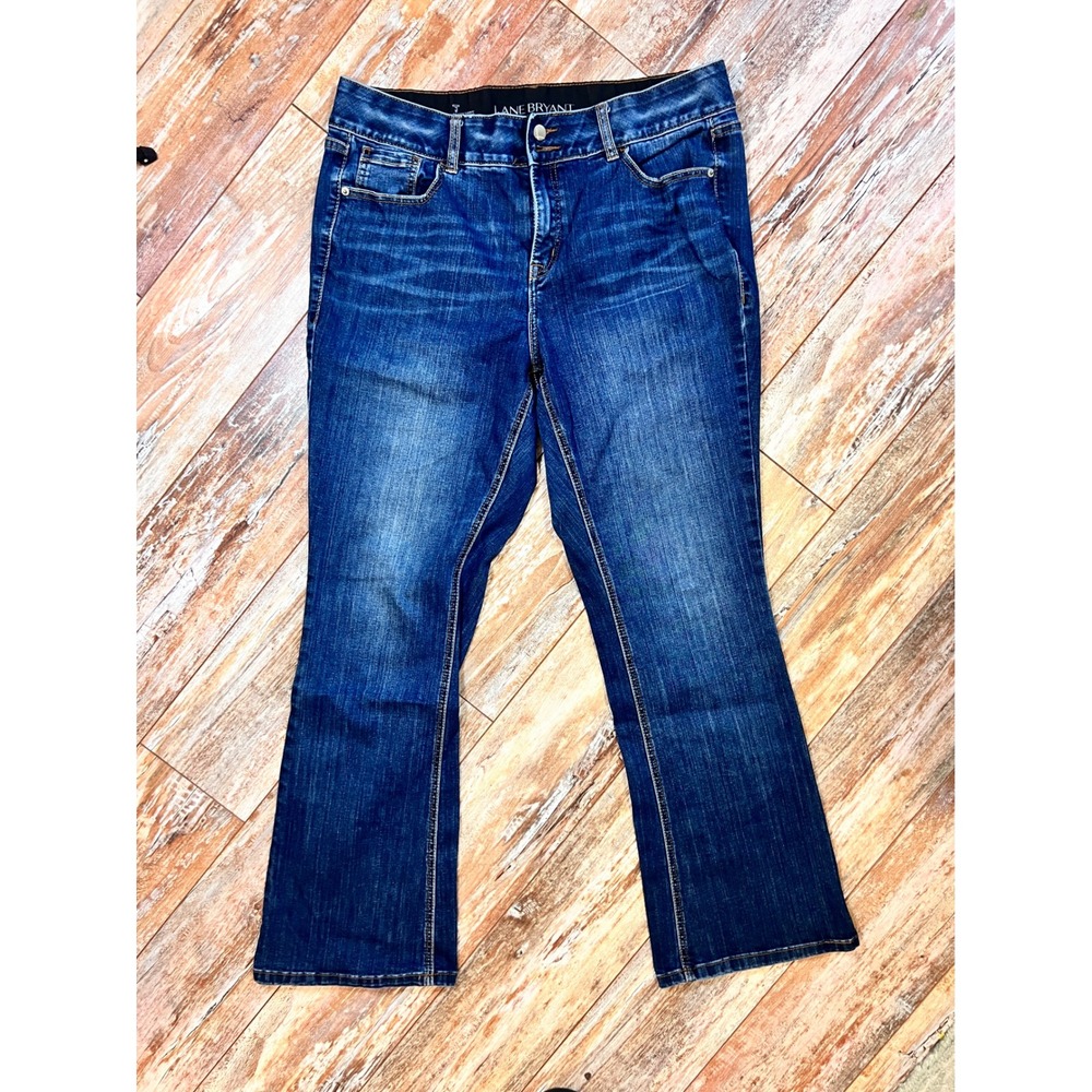 Lane Bryant Bootcut Jeans Size 16 Regular Tighter Tummy Stretch Dark Wash
